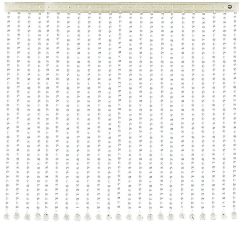 پرده آریا کریستال مدل ساده سایز 120x250 سانتی متر