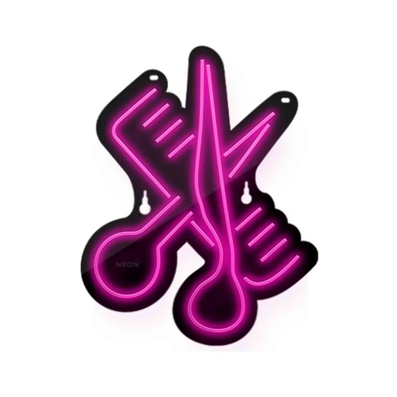 چراغ دیواری نئون دیزاین طرح Barber-BL_PN