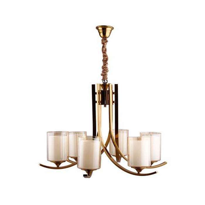 لوستر 6شعله مدل توکا