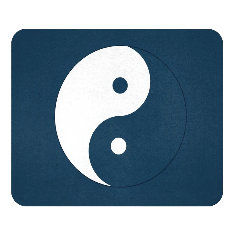 ماوس پد مدل یین یانگ سایز 19x24 سانتی متر