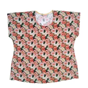 بلوز آستین کوتاه یقه گرد زنانه مدل نخی 101