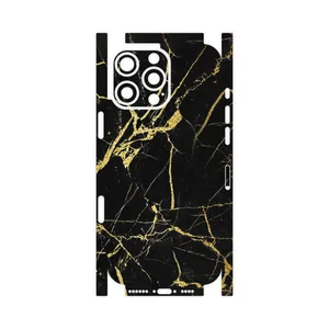 MAHOOT Graphite_Gold_Marble-FullSkin Cover Sticker for Apple iPhone 16 Pro Max