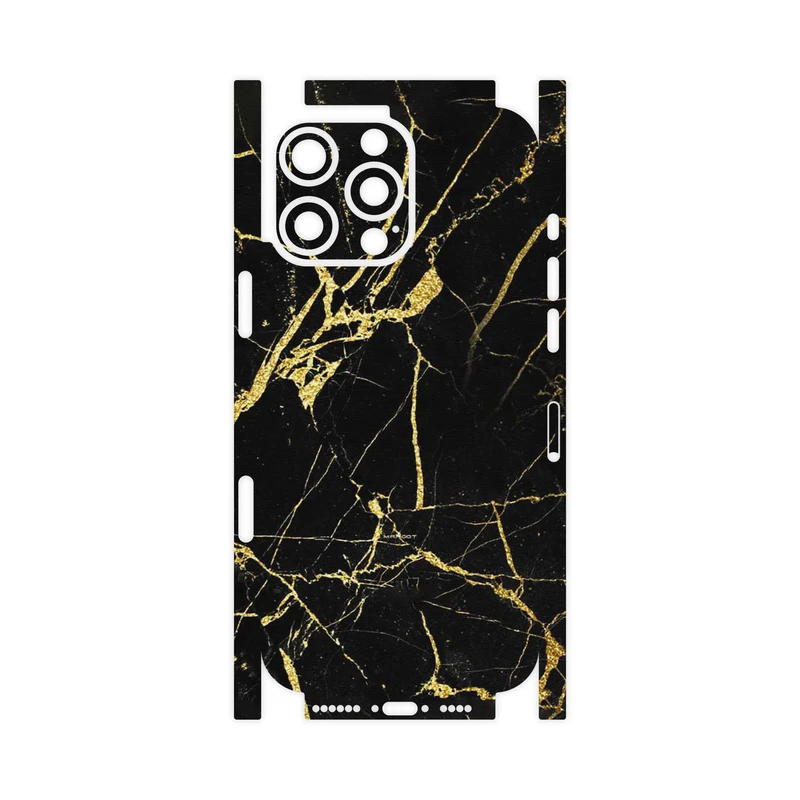 برچسب پوششی ماهوت مدل Graphite_Gold_Marble-FullSkin مناسب برای گوشی موبایل اپل iPhone 16 Pro Max