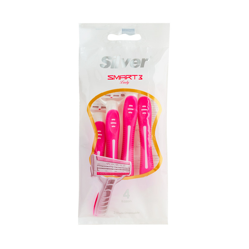 خود تراش سیلور مدل smart 3-lady بسته 4 عددی