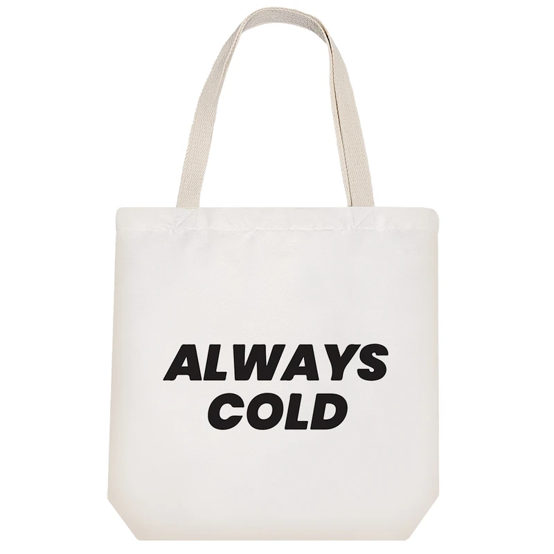 ساک خرید پارچه ای خندالو طرح Always Cold مدل توت بگ کد 6982