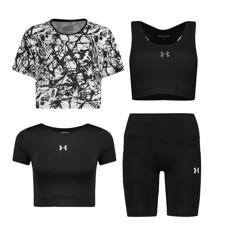 ست چهار تکه لباس ورزشی زنانه مدل 1801-56-66-69