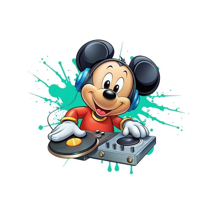 استیکر پارچه و لباس پاد آفرین مدل میکی ماوس کد 315.3 بسته 3 عددی