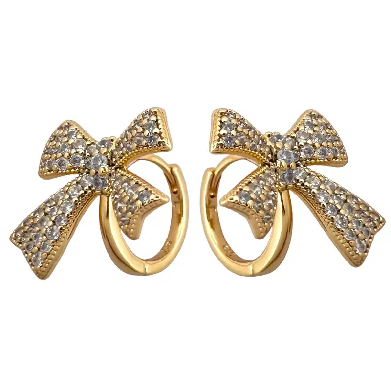 گوشواره زنانه ژوپینگ مدل پاپیون کد E4979