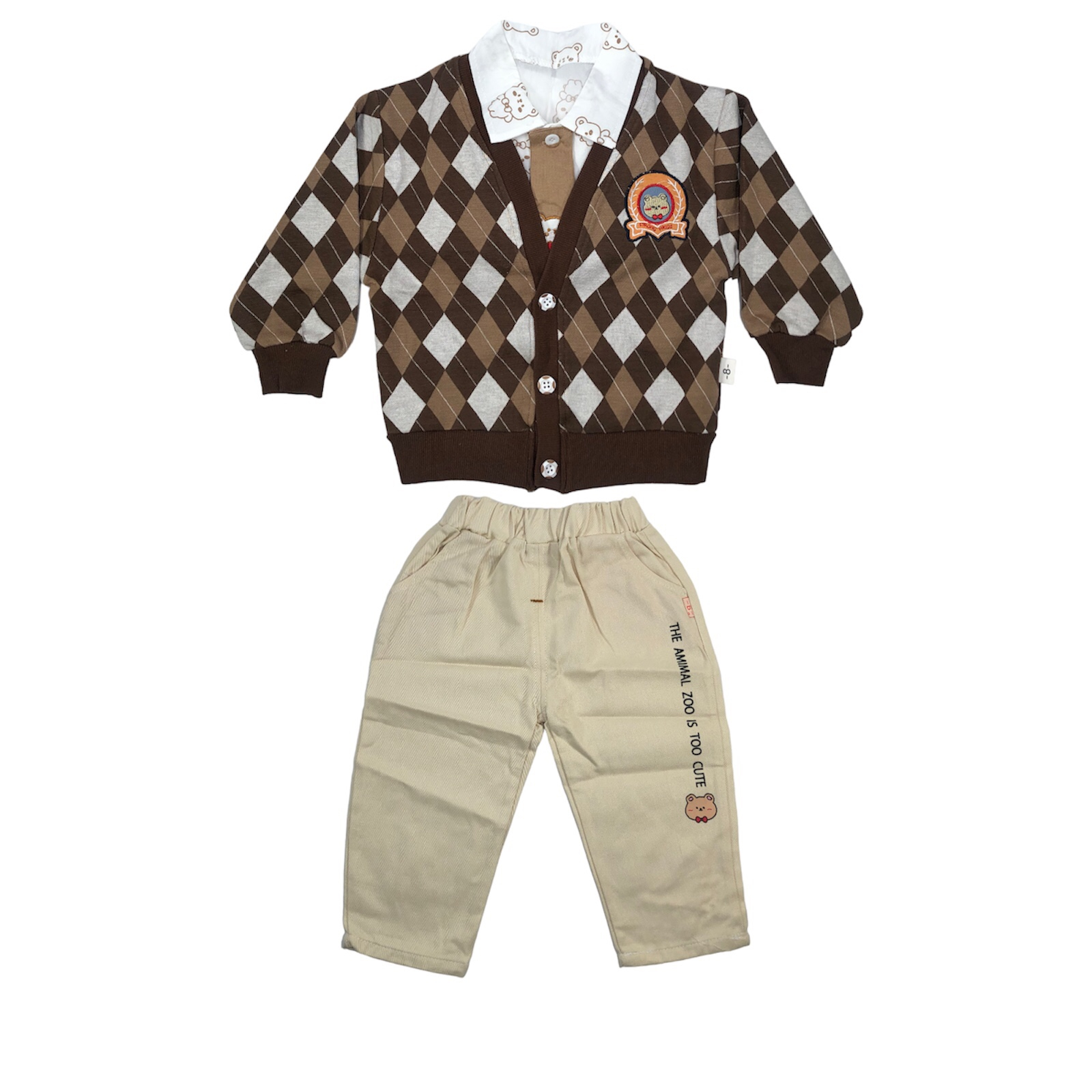 ست 3 تکه لباس پسرانه مدل کلاسیک