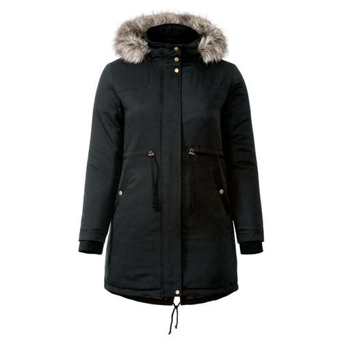 کاپشن زنانه اسمارا مدل DELUXE2021 رنگ مشکی