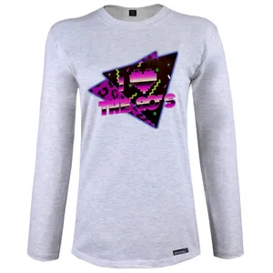 تی شرت آستین بلند زنانه 27 مدل 1980s کد MH615