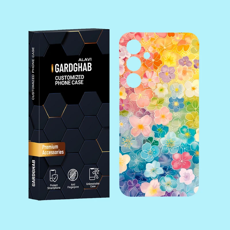 کاور گارد قاب علوی مدل گل مناسب برای گوشی موبایل سامسونگ Galaxy A55