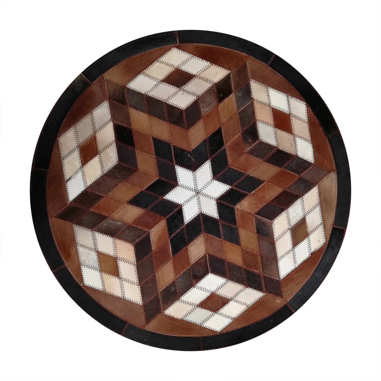 کلاژ فرش پوست و چرم کمالی مدل AD-0473