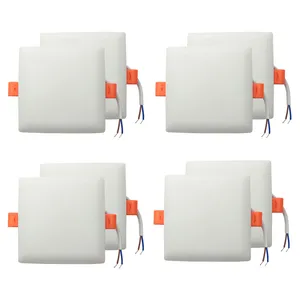 پنل ال ای دی 10 وات پی جی تی مدل فول لایت فنر متغیر طرح توکار مربع بسته 8 عددی