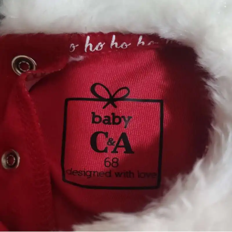 ست 3 تکه لباس نوزادی سی اند ای مدل wi451 بابا نوئل