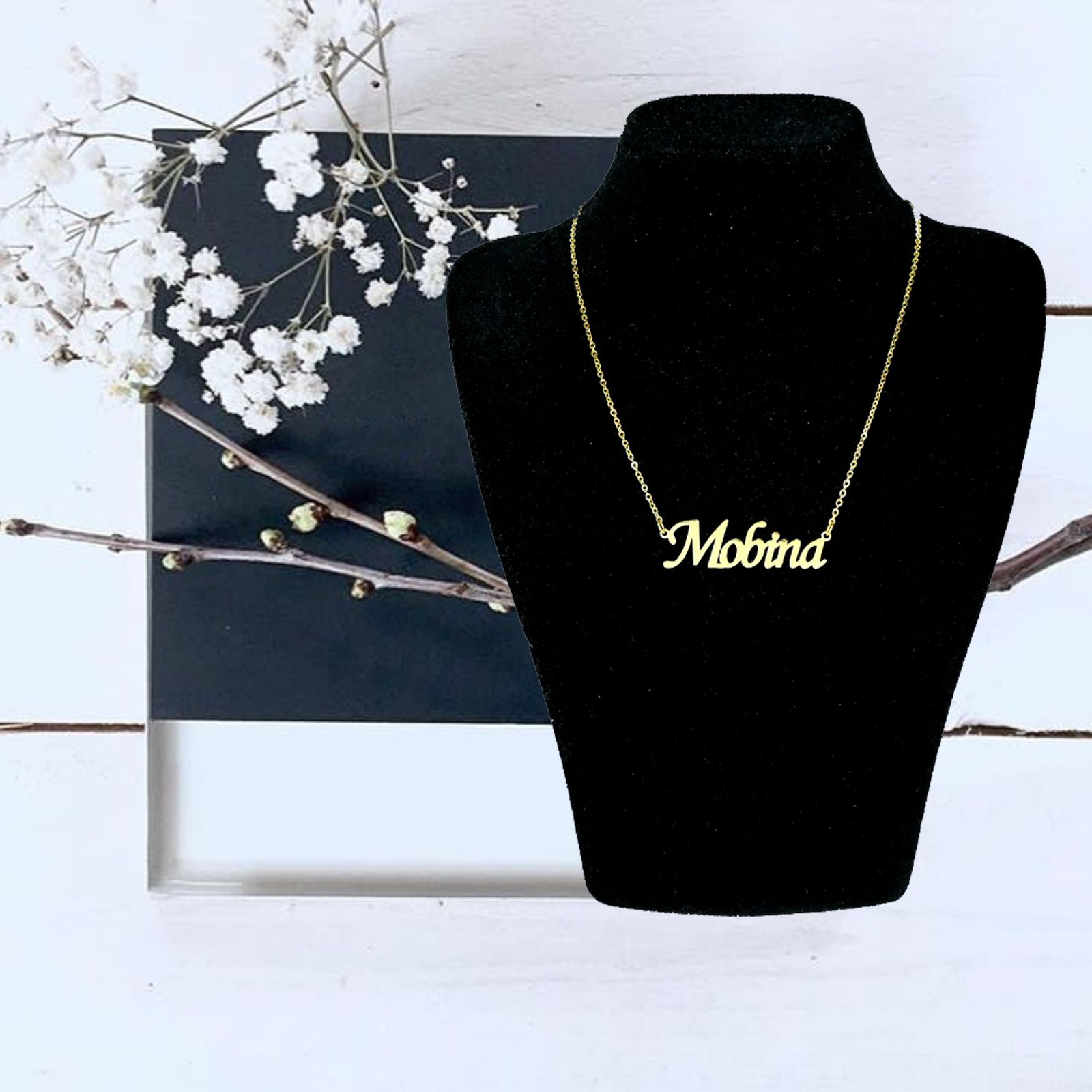 گردنبند زنانه آی جواهر مدل مبینا کد M1063 -  - 4