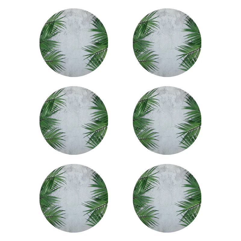 زیر لیوانی طرح برگ کد 8358 بسته 6 عددی