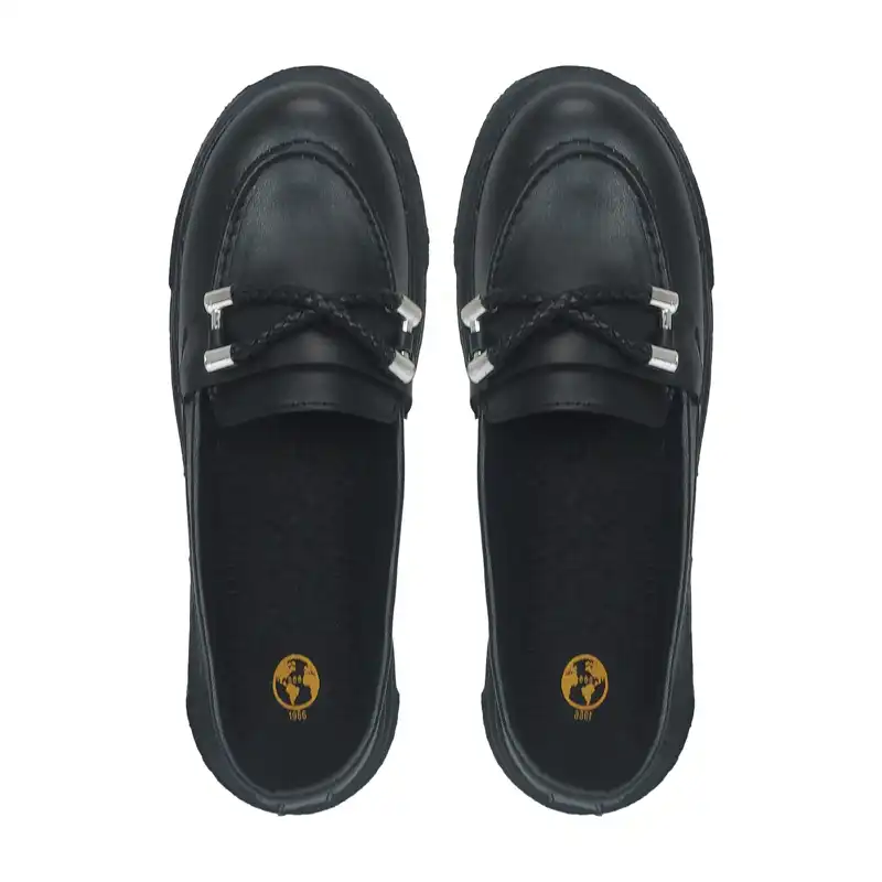 کفش زنانه سیی مدل لژ بلند کد 1904