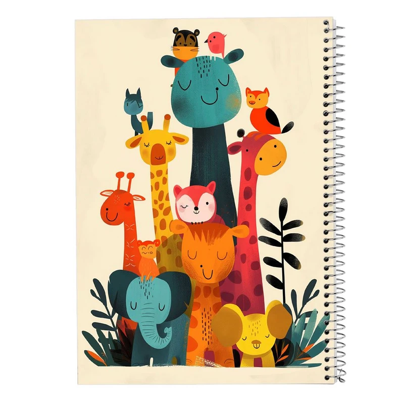 دفتر شطرنجی 50 برگ مدوپد طرح موجودات فانتزی کد DF17117