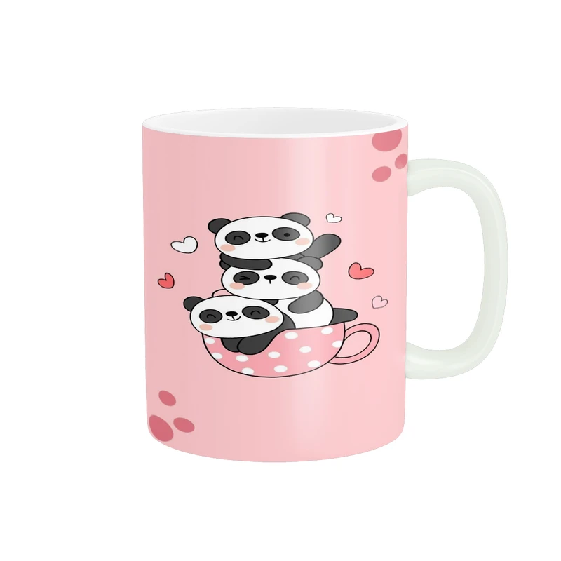 ماگ پادآفرین مدل فانتری طرح پاندا خسته و کیوت کد p9614