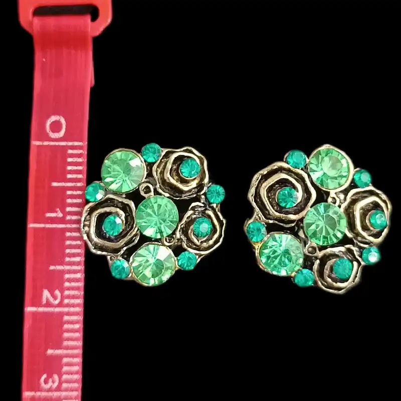 گوشواره زنانه مدل مینیاتور نگین دار