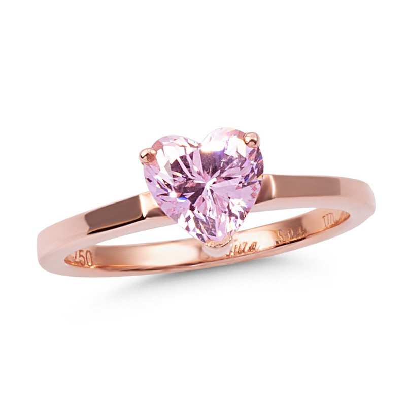 انگشتر طلا 18 عیار زنانه کیمیا زر مدل پایه جواهر لوکس بارمان کد 1003S سایز 54