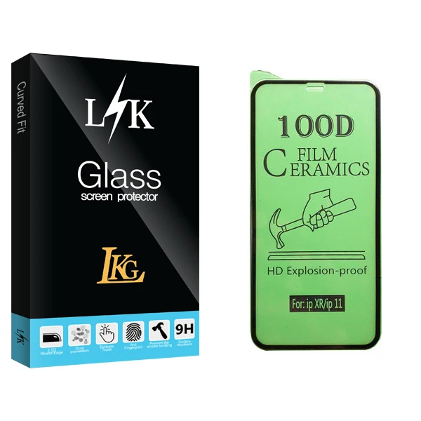 محافظ صفحه نمایش سرامیکی ال کا جی مدل LK Glass مناسب برای گوشی موبایل اپل iPhone XR