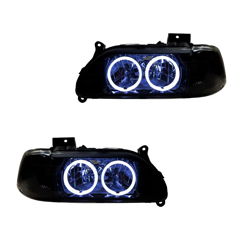 چراغ جلو خودرو گروه پژوهش صنعت مدرن مدل 3D-Ring-WB مناسب برای پراید بسته دو عددی