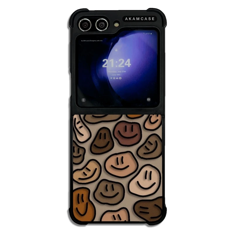 کاور آکام مدل AMCWSGZFLIP5-HAPPY FACE10 مناسب برای گوشی موبایل سامسونگ Galaxy Z Flip 5