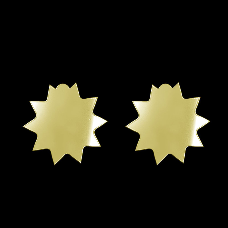 گوشواره طلا 18 عیار زنانه مدوپد مدل ستاره کد GA1-15639