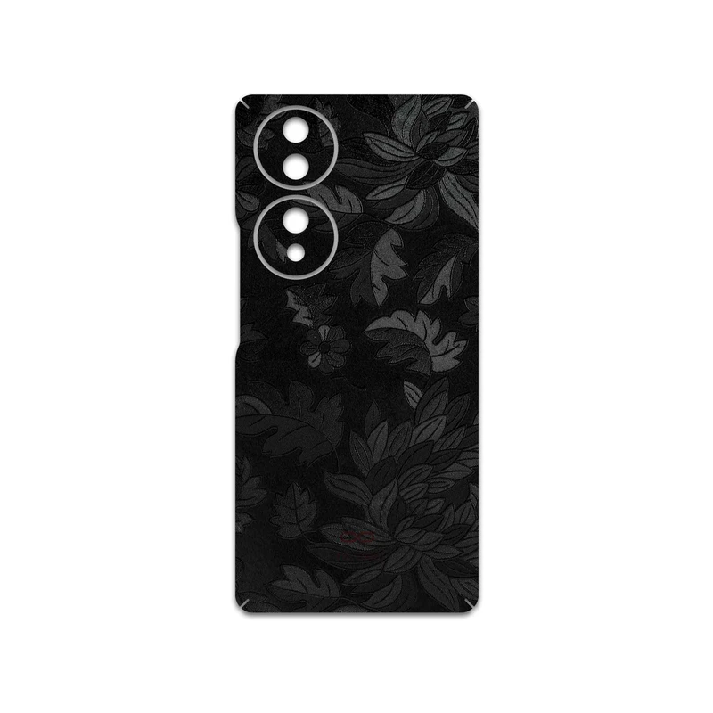 برچسب پوششی ماهوت مدل Black-Wildflower مناسب برای گوشی موبایل آنر 70