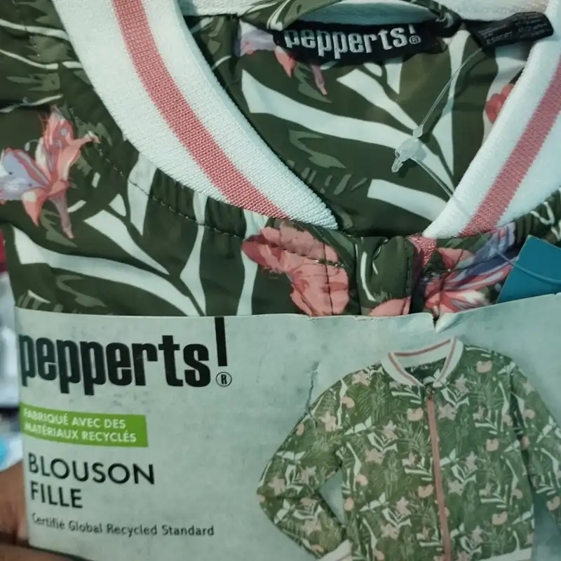 بارانی دخترانه پیپرتس مدل Flower