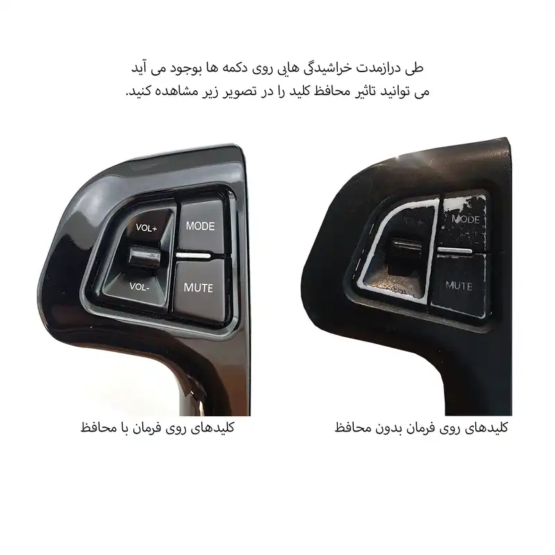 محافظ کلیدهای فرمان آرسی زد اسپرت مدل Convexer1400 مناسب برای پژو 207 بسته 12 عددی