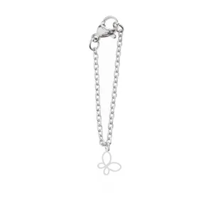 آویز ساعت نقره زنانه هایکا طرح پروانه مدل n.ha-604