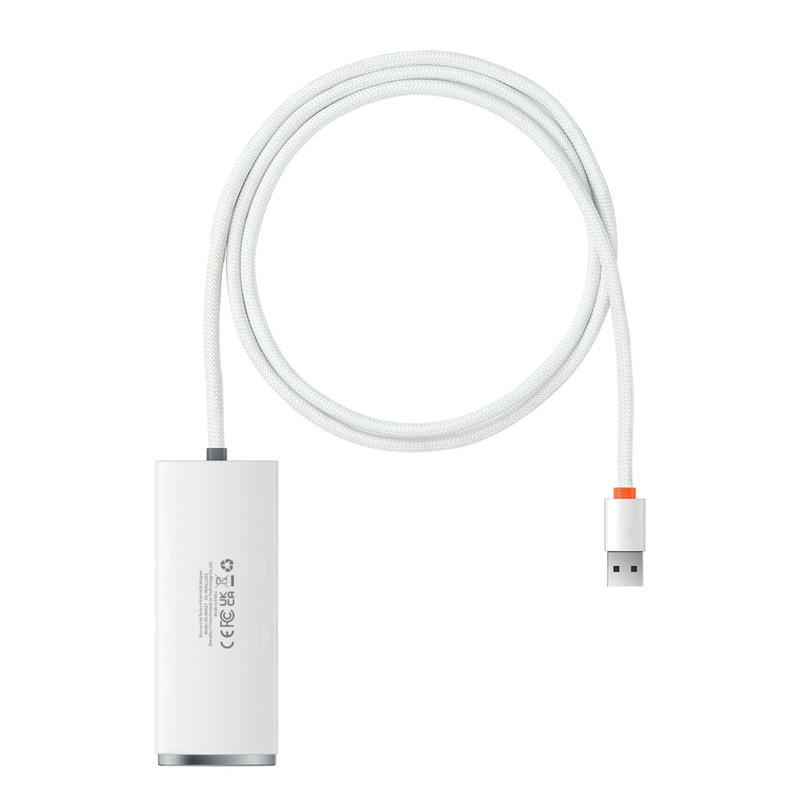 هاب 4 پورت usb3 باسئوس مدل Lite Series -WKQX03010 1M