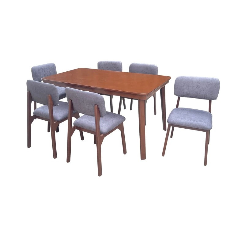 میز و صندلی ناهارخوری شش نفره گروه تولید اسپیناس مدل Pro Max -180006