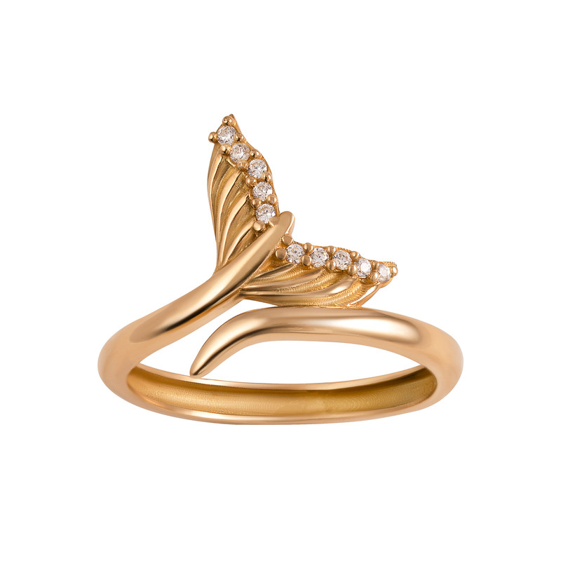 انگشتر طلا 18 عیار زنانه جواهری سون مدل 5708 سایز 54