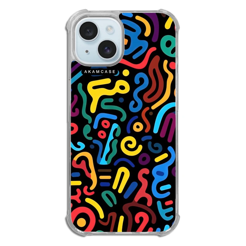 کاور آکام مدل AMC-WTA15-DOODLE20 مناسب برای گوشی موبایل اپل iPhone 15