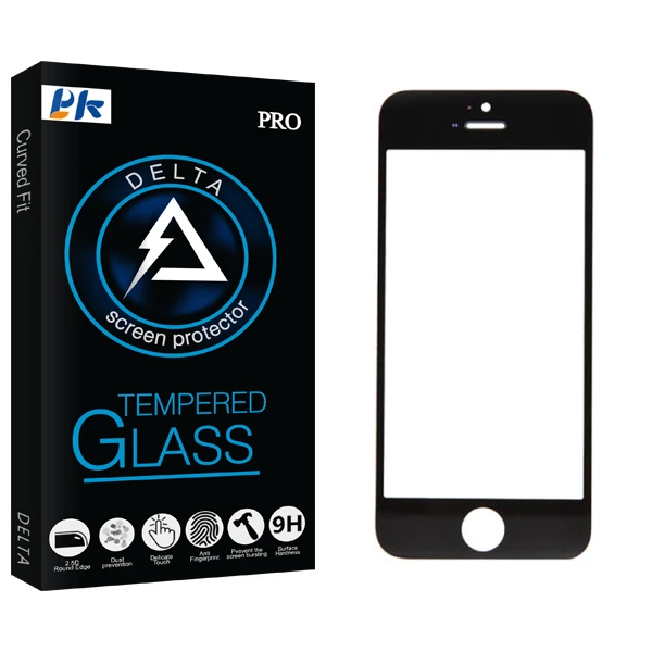 محافظ صفحه نمایش سرامیکی پی کی مدل Delta Glass مناسب برای گوشی موبایل اپل Iphone 5c