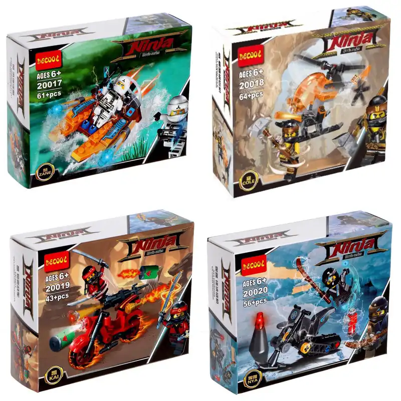 ساختنی دکول مدل نینجا کد 20017-24 مجموعه 8 عددی