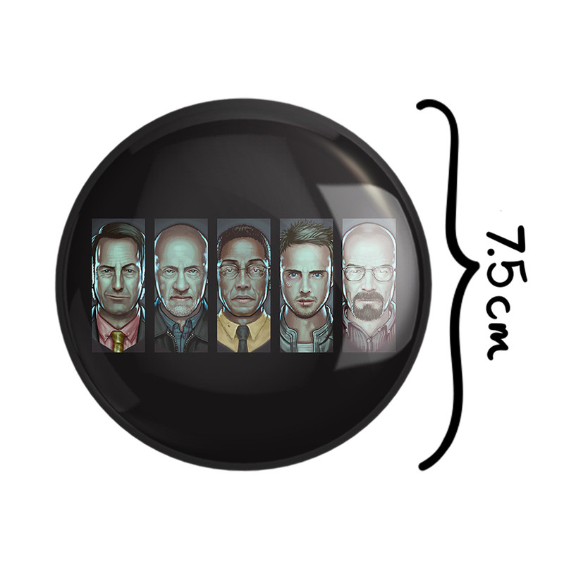 آینه جیبی خندالو طرح سریال بریکینگ بد Breaking Bad مدل تاشو کد 13285