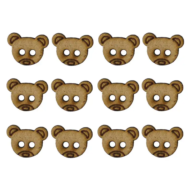 دکمه مستر راد مدل خرسی مجموعه 12 عددی