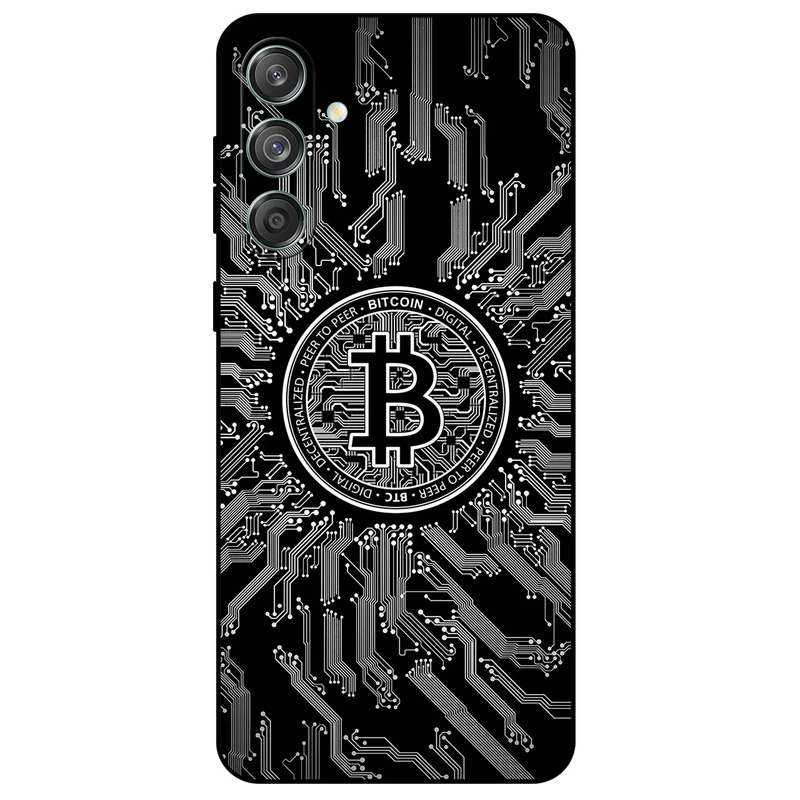 کاور مگافون طرح بیت کوین مدل 7737 مناسب برای گوشی موبایل سامسونگ Galaxy M55 5G