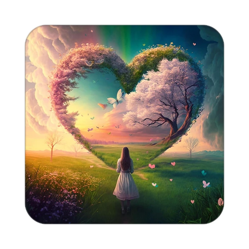 زیر لیوانی کاکتی مدل عاشقانه کد mp12777