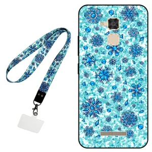 Megafone Snow Flake 0014 Cover For Asus Zenfone 3 Max / ZC520TL Mobile Neckband