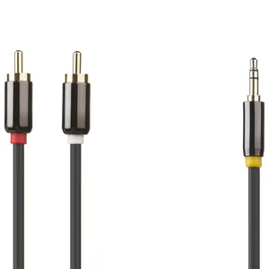کابل تبدیل جک 3.5 میلی متری به دو RCA ای فور نت مدل AUX-205 طول 1.5 متر