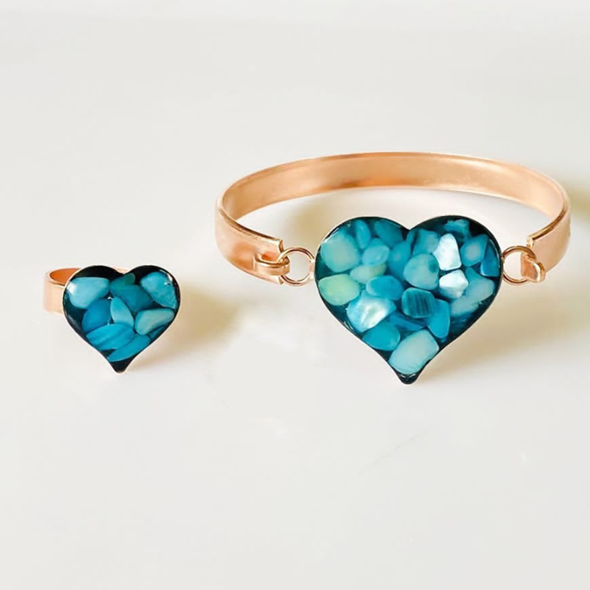 نیم ست زنانه مدل قلب