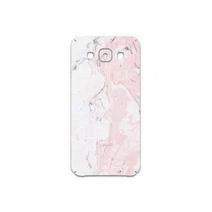 MAHOOT  Blanco-Pink-Marble Cover Sticker for Samsung Galaxy E5