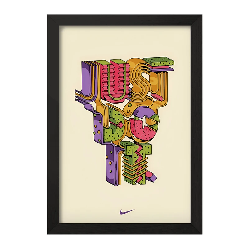 تابلو خندالو مدل Just Do It کد F9729
