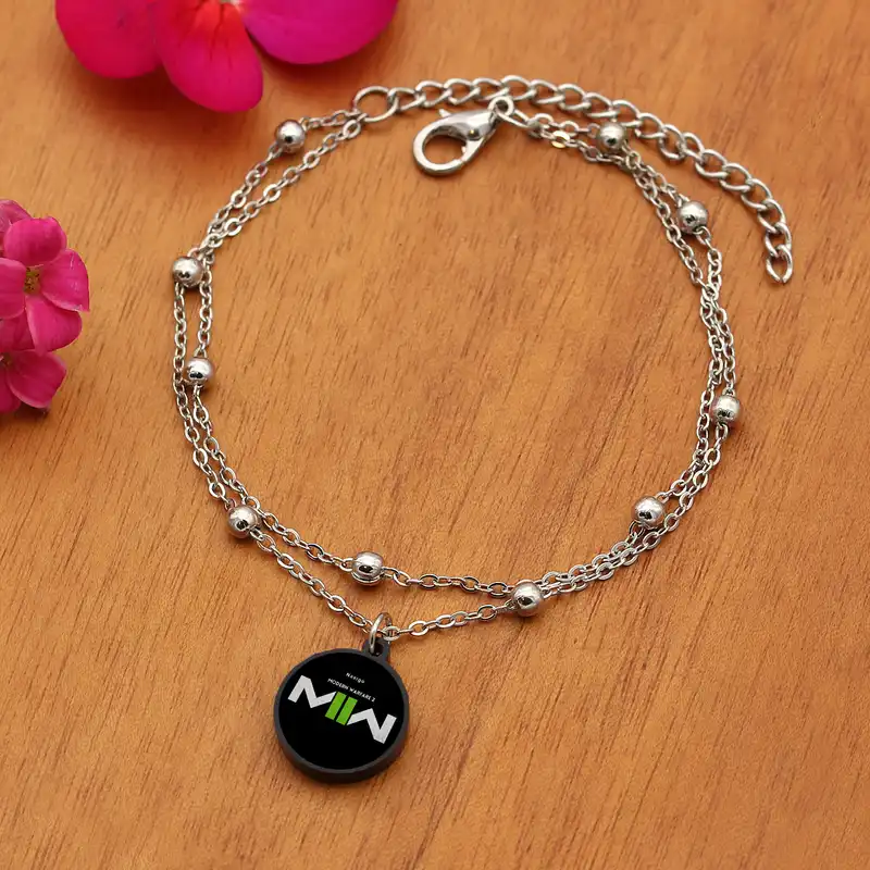 پابند زنانه ناکسیگو مدل شب تاب طرح Call of Duty کد LB7445